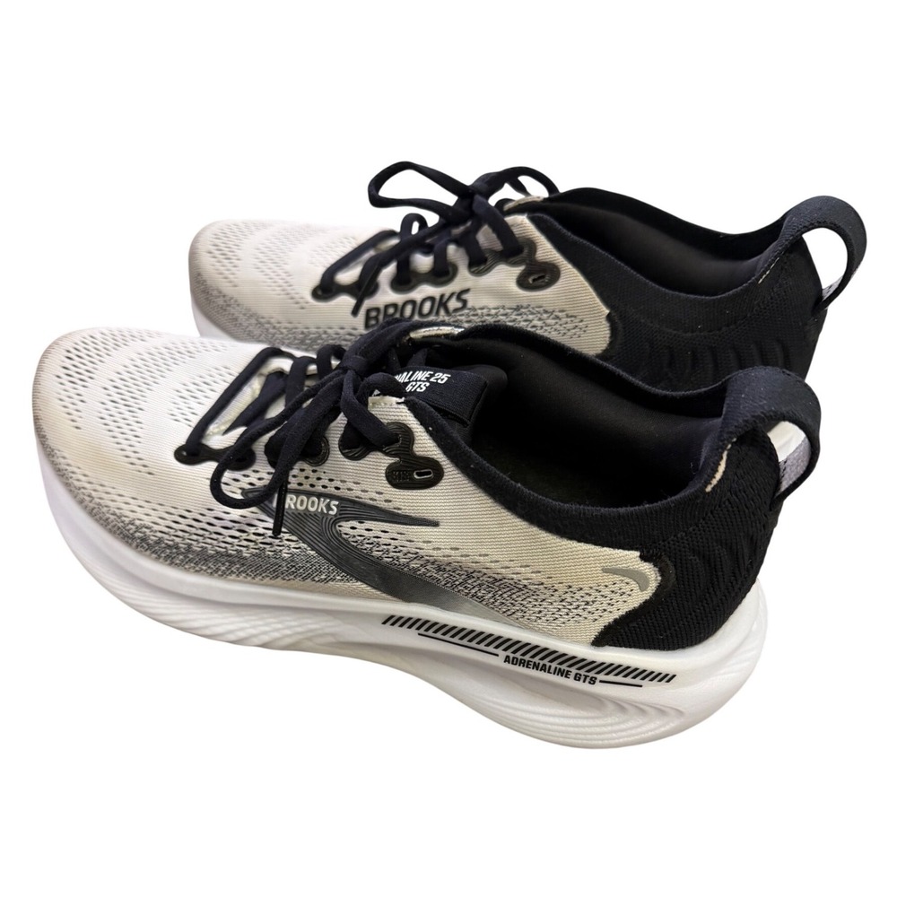 Brooks Adrenaline GTS 23 Womens Running Shoes White Black 1204431B18 Size 8.5
